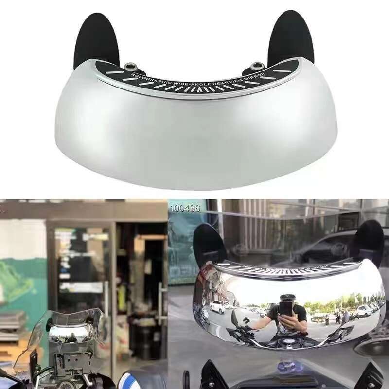 Motorcycle Off-road Vehicle Modification Accessories: 180 ° Wide-angle Rearview Mirror, Full Angle, No Blind Spots, Large Angle Re_autovado.com