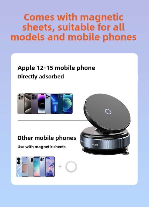 Vacuum Navigation Vehicle Holder K009 Magnetic Vacuum Suction Cup_autovado.com
