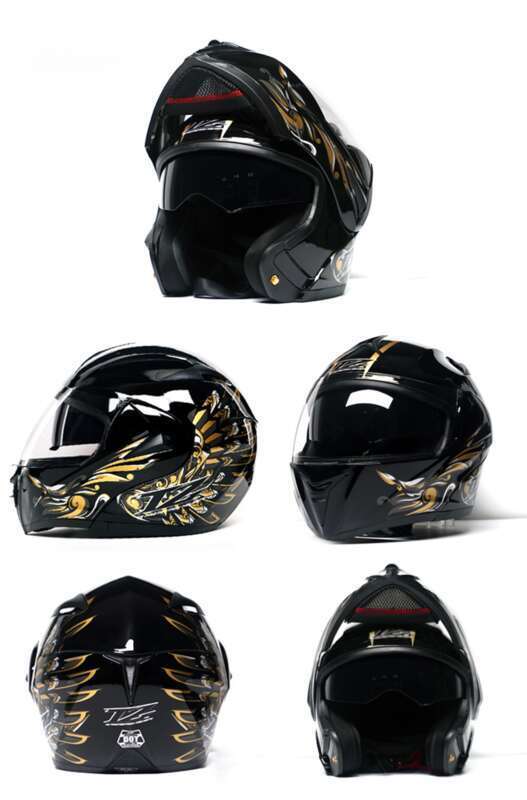 VIRTUE Electric Vehicle DOT Dual Lens Open Face Helmet Can Meet The New National Standard 3C_autovado.com