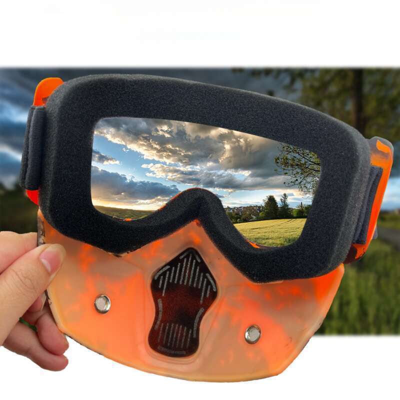 Motorcycle Snow UV400 Outdoor Cycling Men's Windproof Sand Goggles Helmet Face Mask_autovado.com