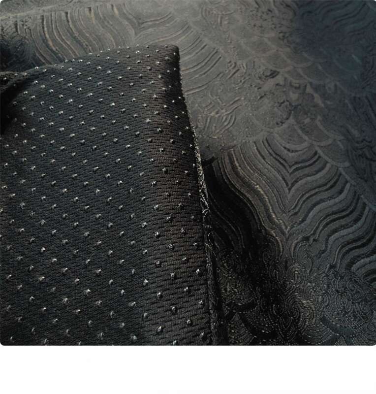 JDM Black Interior Bone Ice Silk Latex Waist Pillow Four Seasons Universal Seat Cushion_autovado.com