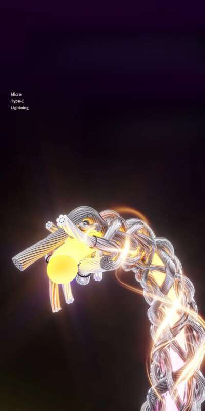 6A Super Fast PD Colorful Luminescent Data Cable Typec To Charging Wire Three In One Machine Vehicle RGB_autovado.com