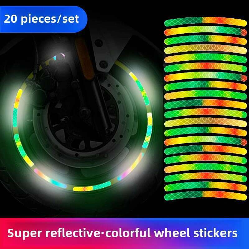 Car Wheels, Car Tire Three-dimensional Personalized Decoration, Fluorescent Stickers, Motorcycle Night Warning_autovado.com