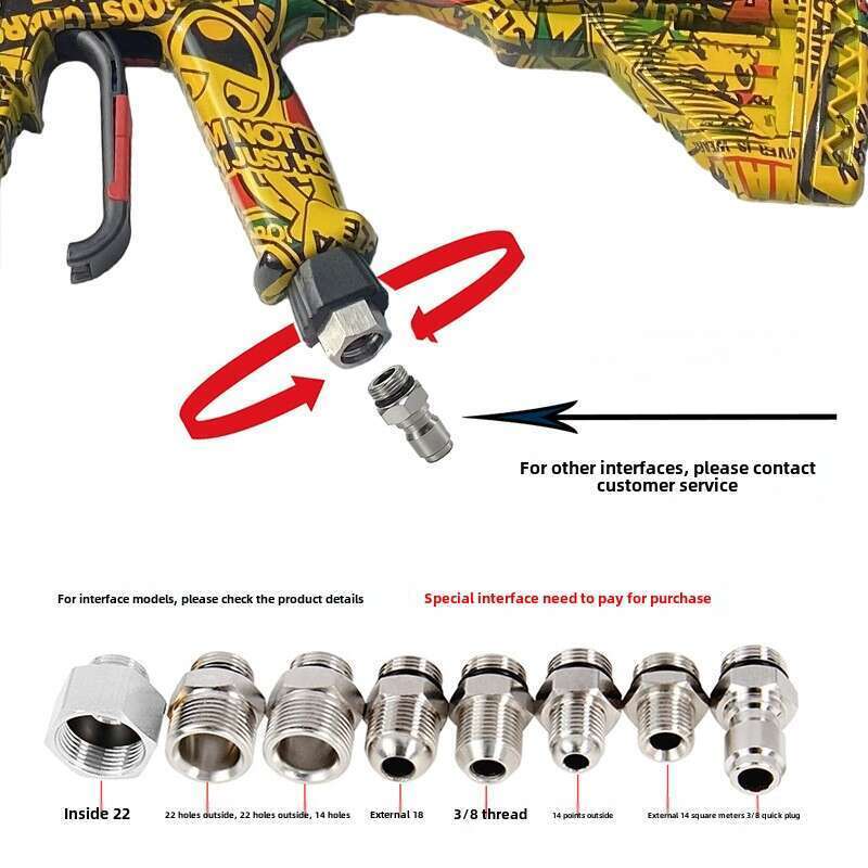 New High Pressure Simulation M416 Paint Foam Household M22 Online Red Car Washing Shop Booster Spray Gun_autovado.com