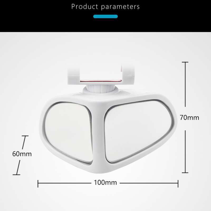 Reverse Rearview Auxiliary True Glass Mirror 360 Degree Rotatable Front And Rear Wheels Visible High-definition Blind_autovado.com