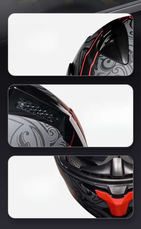 Orz New Revealed Double Lens Men's And Women's Four Seasons Motorcycle Travel Cruise Helmet Large_autovado.com