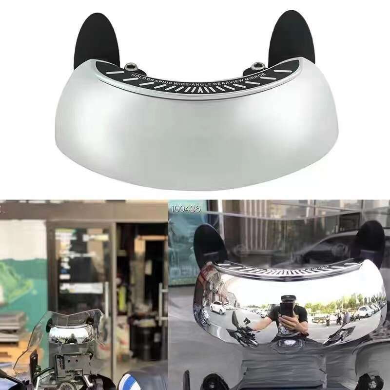Motorcycle Off-road Vehicle Modification Accessories: 180 ° Wide-angle Rearview Mirror, Full Angle, No Blind Spots, Large Angle Re_autovado.com