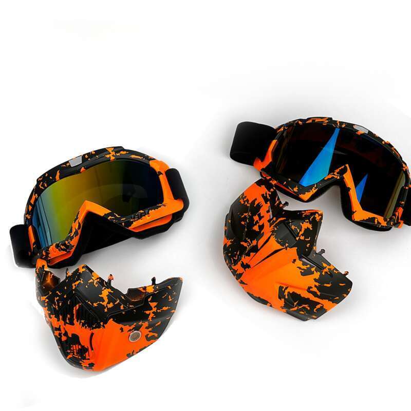 Motorcycle Snow UV400 Outdoor Cycling Men's Windproof Sand Goggles Helmet Face Mask_autovado.com