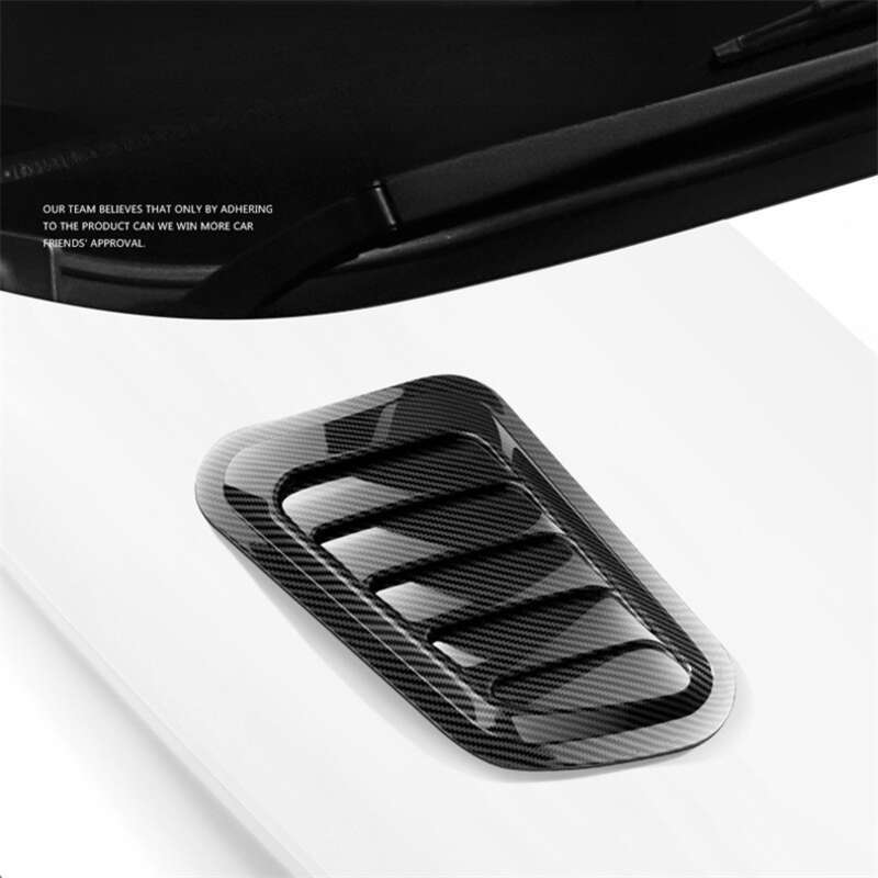 Car Shark Gill Simulation Engine Hood Universal Decorative Sticker Modification Air Outlet_autovado.com