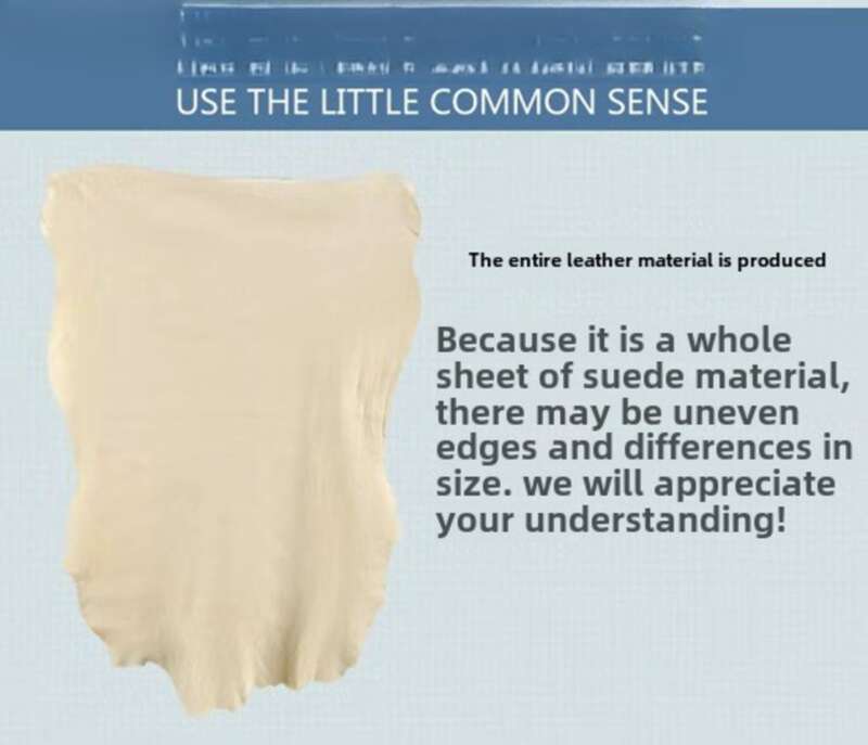 Suede Oil Tanned Leather, Naturally Shaped, Thickened, Water Absorbing Deer Skin Sheepskin Towel, Special Car Wash Cloth_autovado.com