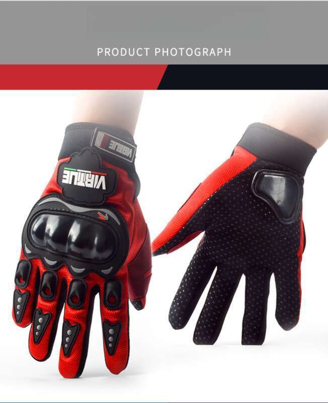 Electric Bike Riding Gloves For Men And Women, Four Seasons Fall Racing Summer Motorcycle Rider Anti Slip Gloves, Trendy_autovado.com