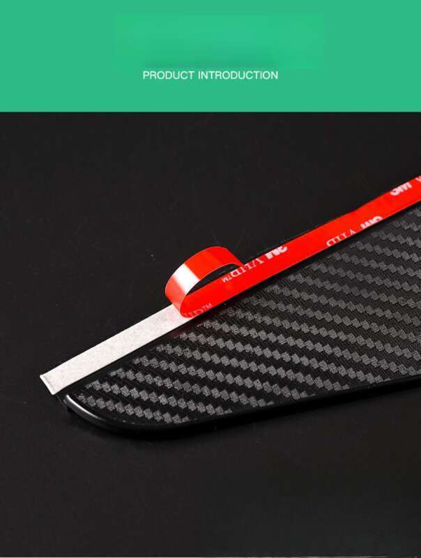 New Carbon Fiber Car Rearview Mirror Eyebrows (2-piece Set), One Pair Of Reverse Mirrors, Sun And Rain Shields_autovado.com