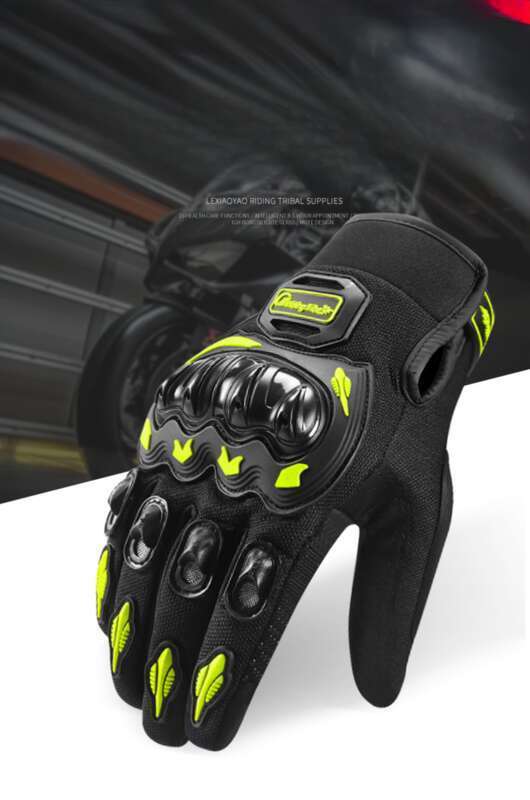 Motorcycle Riding For Men And Women, Anti Fall Electric Road Motorcycle Full Finger Touch Screen, Four Season 3D Gloves_autovado.com