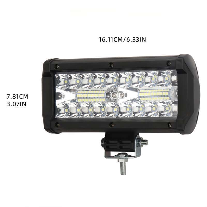 New High Brigness Three Row 120w Plastic Semi Aluminum Work Strip Lig For Off-road Vehicle Roof Front Bumper_autovado.com