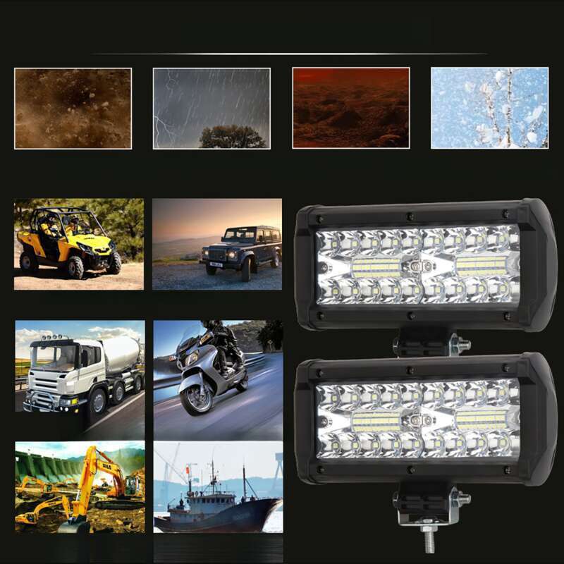 New High Brigness Three Row 120w Plastic Semi Aluminum Work Strip Lig For Off-road Vehicle Roof Front Bumper_autovado.com