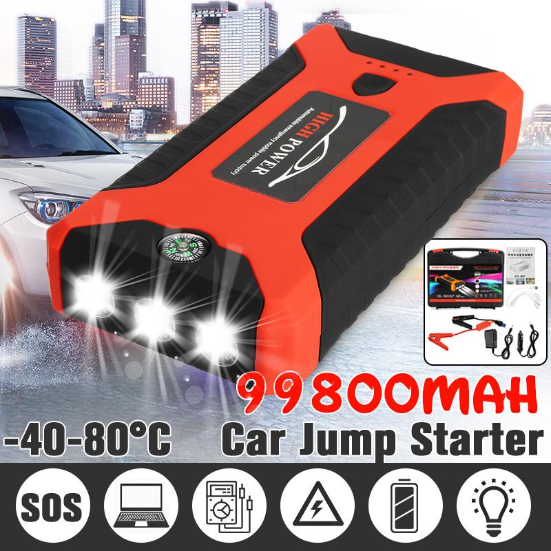 Technology 99800mAh 12V Jumper Pump Starter Booster Car Emergency Jump Start Tire Power Bank_autovado.com