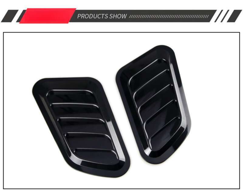 Car Shark Gill Simulation Engine Hood Universal Decorative Sticker Modification Air Outlet_autovado.com