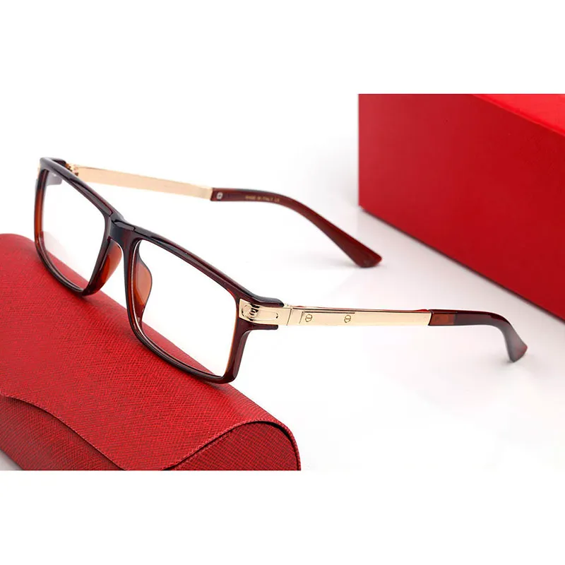 claissc man sunglasses optical artist rectangle buffalo horn metal Leopard male fashion unisex vintage with Case women_autovado.com