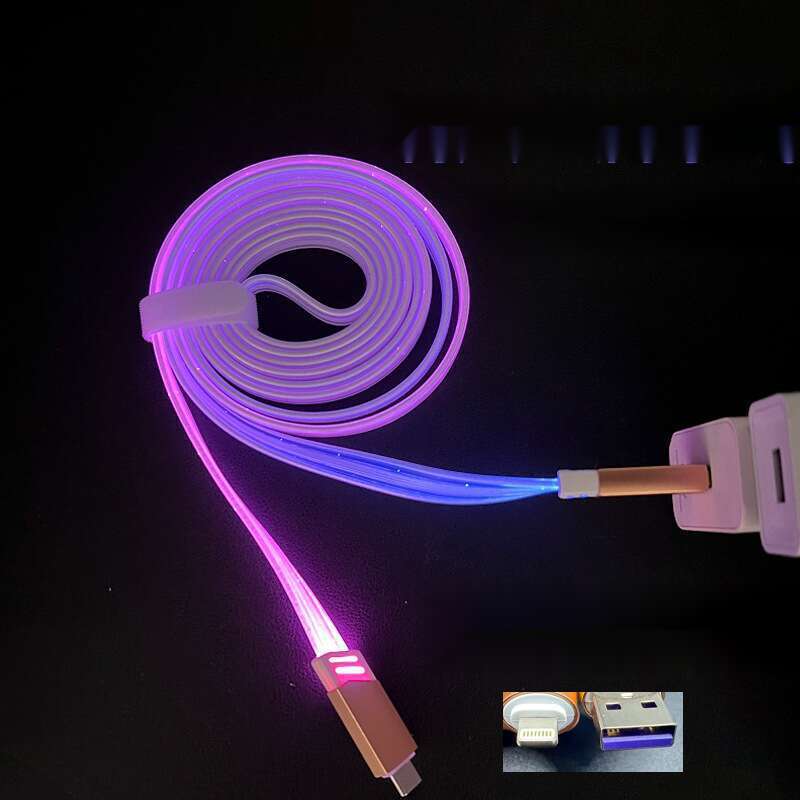 6A Starry Sky Luminous Data Suitable For 15 Running Lantern Colorful Mobile Charging Cable Car_autovado.com