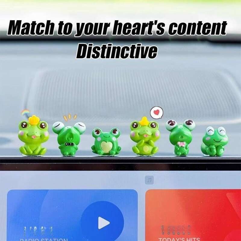Car Interior Accessories, Small Frogs, Mounted Central Control De, Computer Display Screen Figurine, Cute Car_autovado.com
