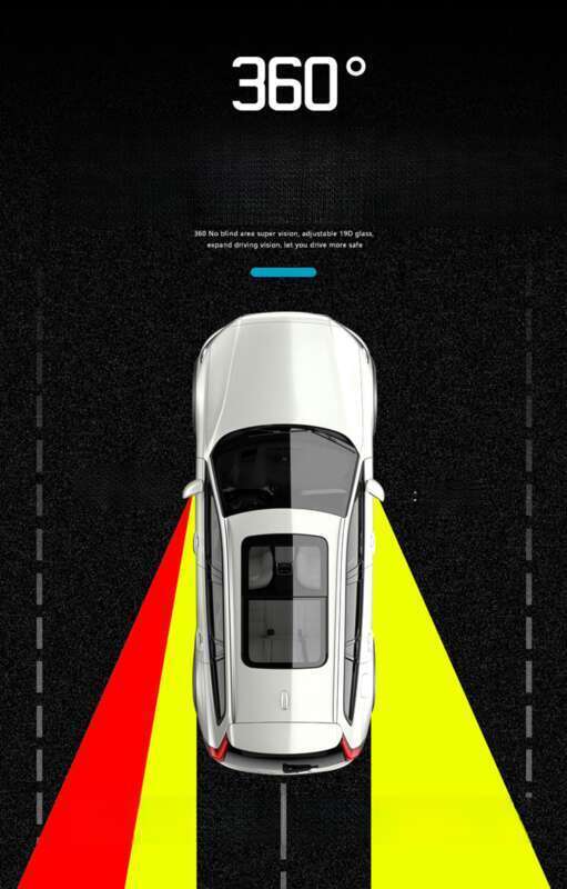 Reverse Rearview Auxiliary True Glass Mirror 360 Degree Rotatable Front And Rear Wheels Visible High-definition Blind_autovado.com