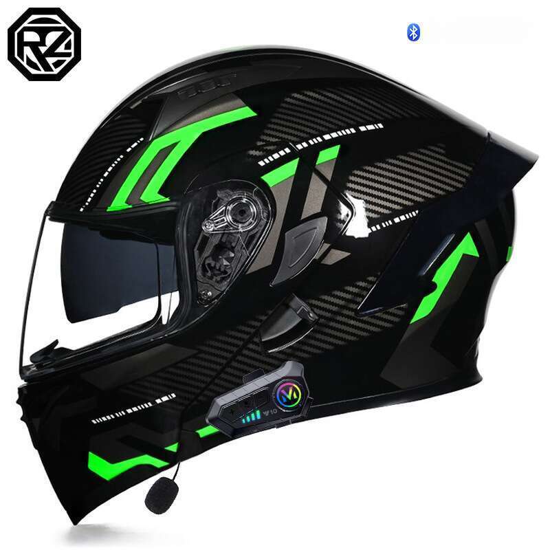 Orz Men's Women's Personalized Bluetooth Full Helmet Electric Car Motorcycle Four Seasons And Winter Warm Helmets_autovado.com