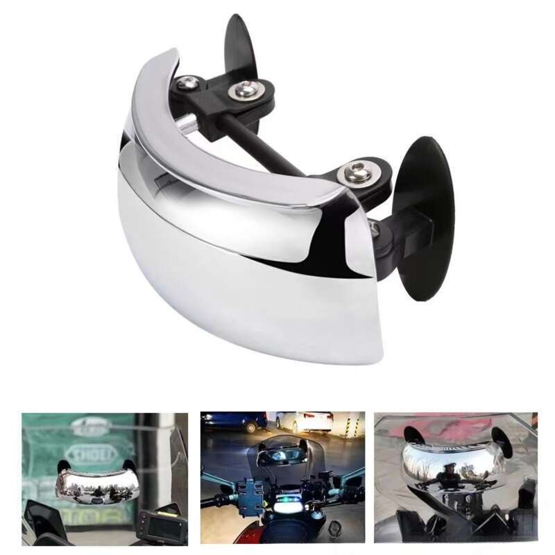 Motorcycle Off-road Vehicle Modification Accessories: 180 ° Wide-angle Rearview Mirror, Full Angle, No Blind Spots, Large Angle Re_autovado.com