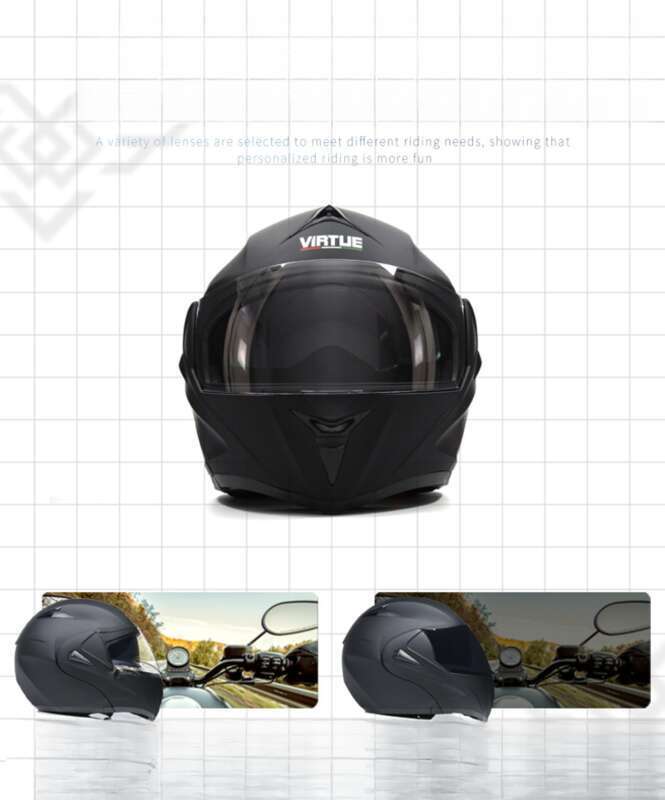 Specially Designed VIRTUE Electric Motorcycle Bluetooth Men's Exposed Helmet, Running Helmet Can Be Made Into New_autovado.com