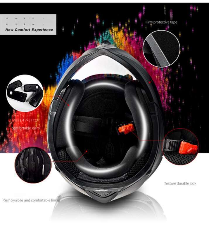 VIRTUE Electric Vehicle DOT Dual Lens Open Face Helmet Can Meet The New National Standard 3C_autovado.com