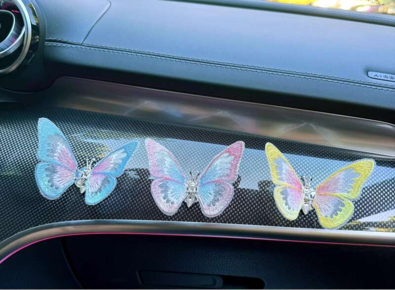 Moving Butterfly Center Console Air Outlet Car Small Ornament Healing Series Interior Decoration Creativity_autovado.com