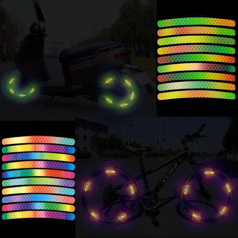 Car Wheels, Car Tire Three-dimensional Personalized Decoration, Fluorescent Stickers, Motorcycle Night Warning_autovado.com