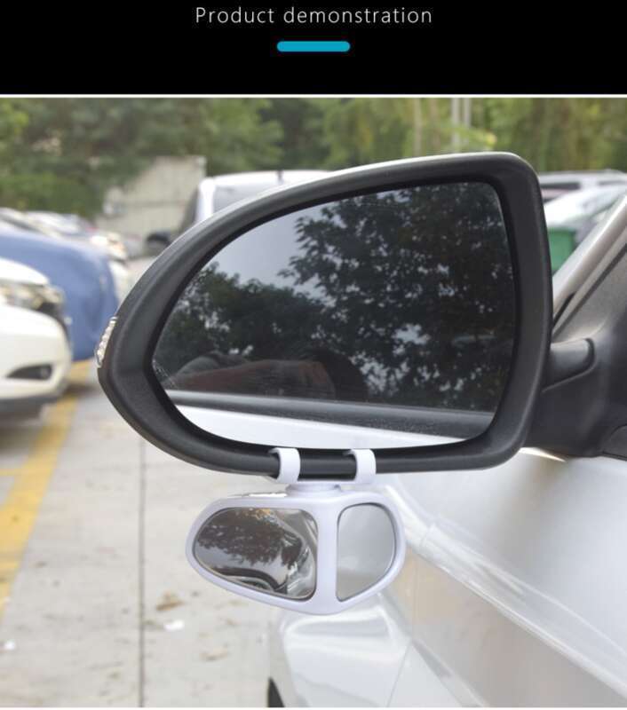 Reverse Rearview Auxiliary True Glass Mirror 360 Degree Rotatable Front And Rear Wheels Visible High-definition Blind_autovado.com