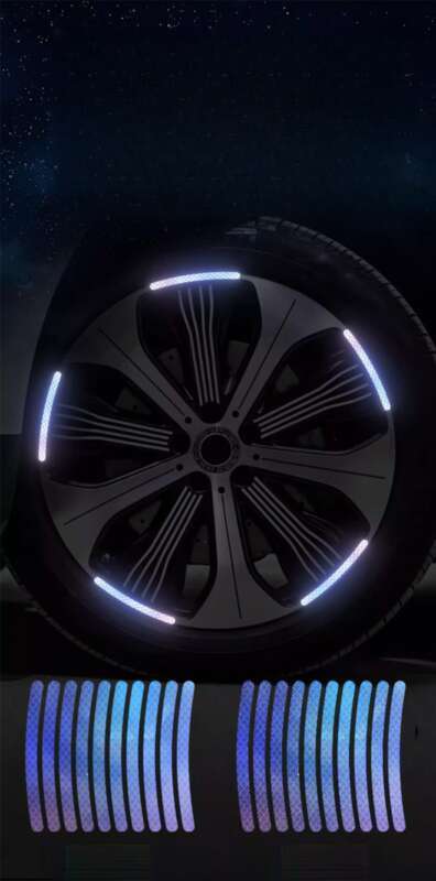 Fluorescent Car Wheels, Reflective Warning Wheel Hubs, Electric Bikes, Motorcycles, And Night Light Stickers On Bicycles_autovado.com