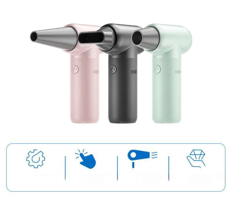 Car Mounted Integrated Brushless Dust Blower Multifunctional Car Charging Portable Mini Wireless High-speed Hair Dryer_autovado.com