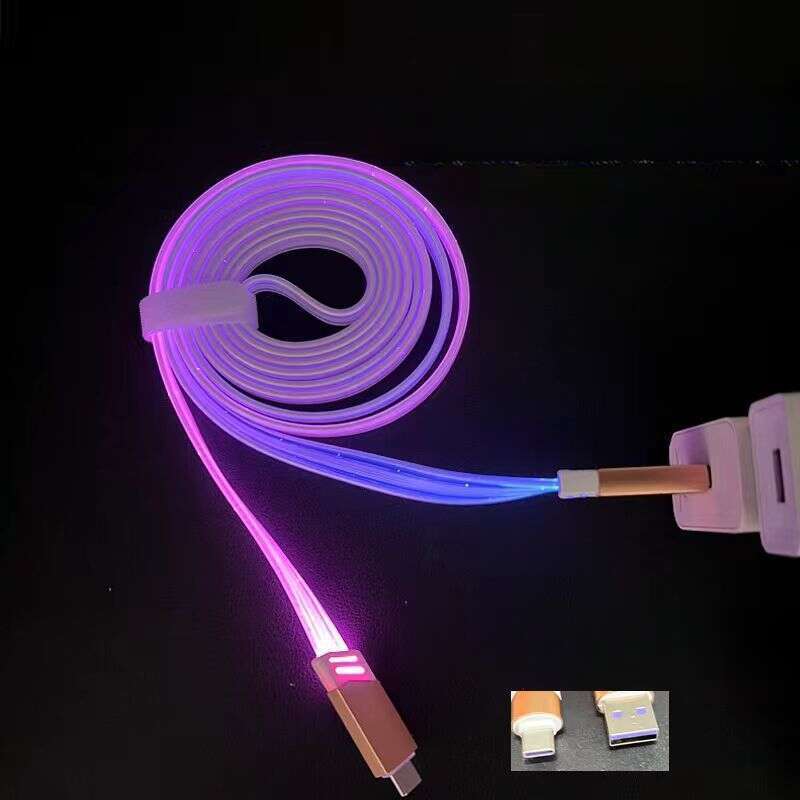 6A Starry Sky Luminous Data Suitable For 15 Running Lantern Colorful Mobile Charging Cable Car_autovado.com