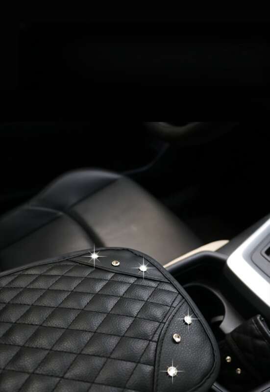 Car With Diamond Inlay, Central Box Anti Slip Pad, Car Universal Interior Armrest Cover Protective Pad_autovado.com