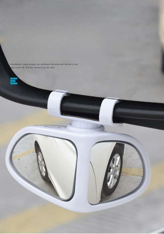 Reverse Rearview Auxiliary True Glass Mirror 360 Degree Rotatable Front And Rear Wheels Visible High-definition Blind_autovado.com
