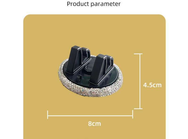 Diamond Studded Phone Holder For Cute Women, Horizontal And Vertical Screens, Center Console, Car Navigation Support_autovado.com