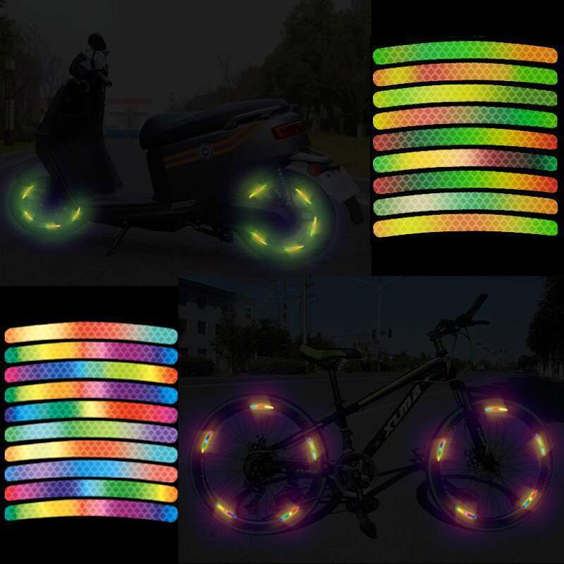 Car Wheels, Car Tire Three-dimensional Personalized Decoration, Fluorescent Stickers, Motorcycle Night Warning_autovado.com