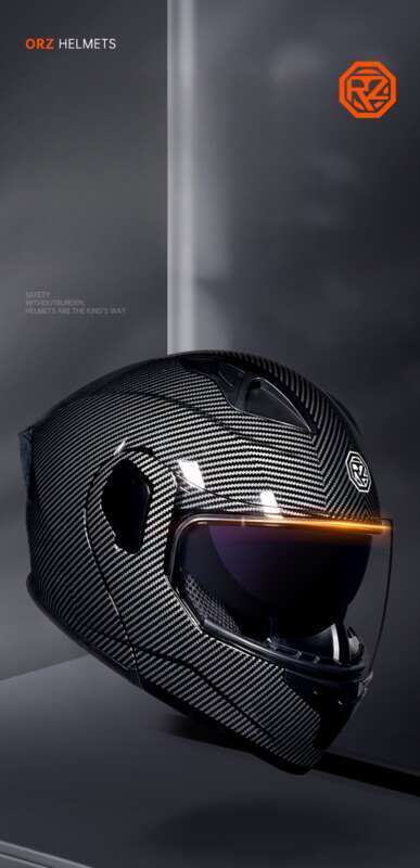 Orz New Revealed Double Lens Men's And Women's Four Seasons Motorcycle Travel Cruise Helmet Large_autovado.com