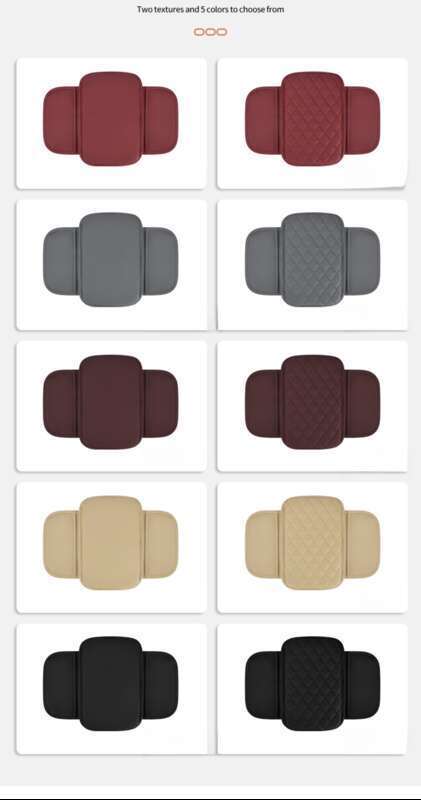 Car Armrest Box Increasing Mounted Height Increasing, Lengthening, Widening Pad, Central Pillowcase, Car Interior, All_autovado.com