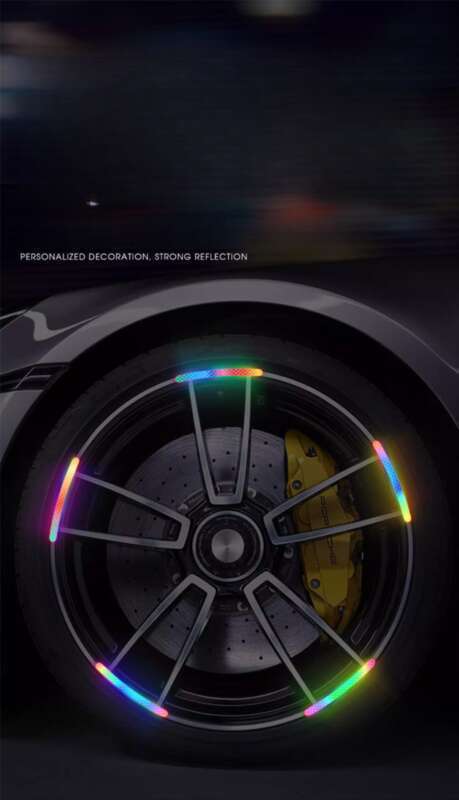 Fluorescent Car Wheels, Reflective Warning Wheel Hubs, Electric Bikes, Motorcycles, And Night Light Stickers On Bicycles_autovado.com