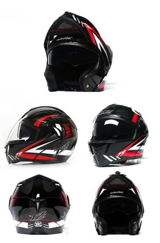 VIRTUE Electric Vehicle DOT Dual Lens Open Face Helmet Can Meet The New National Standard 3C_autovado.com
