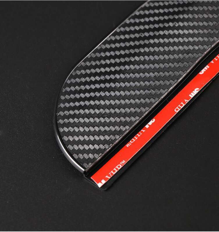 New Carbon Fiber Car Rearview Mirror Eyebrows (2-piece Set), One Pair Of Reverse Mirrors, Sun And Rain Shields_autovado.com