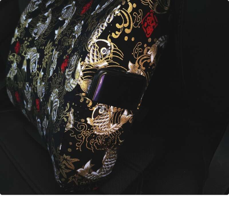 JDM Personalized Universal Backrest Creative And Wind Latex Waist Cushion Car Interior Pillow_autovado.com