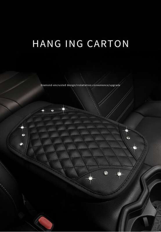 Car With Diamond Inlay, Central Box Anti Slip Pad, Car Universal Interior Armrest Cover Protective Pad_autovado.com