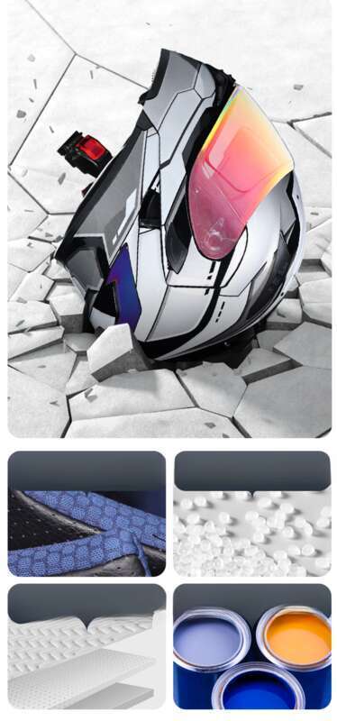 Orz Motorcycle Men's And Women's Uncovered Helmet, Dual Mirror Winter Tail Wing, Semi Full Coverage, All Season_autovado.com