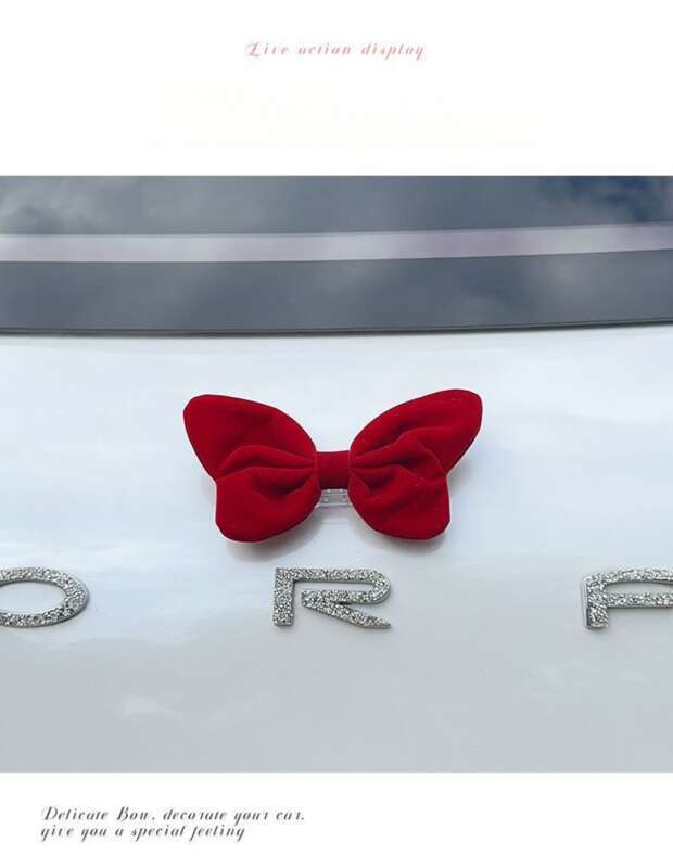 Bow Tie Pendant, Exterior Trunk Tail Motorcycle Doll, Ornament, Car Decoration_autovado.com