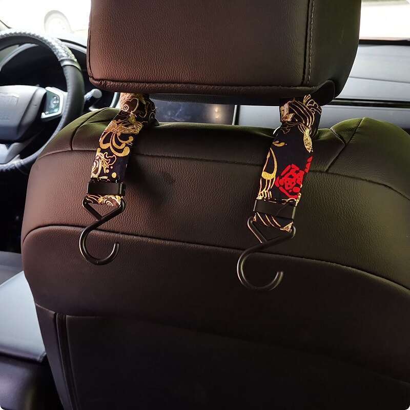 JDM Style Multifunctional Rear Back With Personalized For Interior, Universal Creative Car Seat Storage Hooks_autovado.com