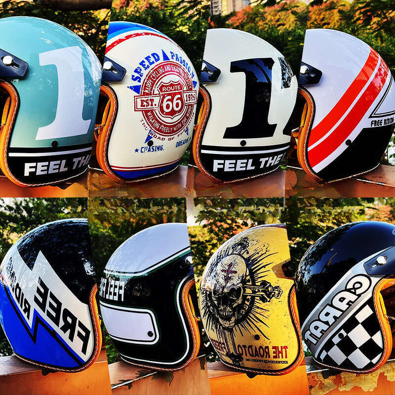 New 3/4 Motorcycle DOT Certified 3C Electric Vehicle Helmet With Built-in Lens C500_autovado.com